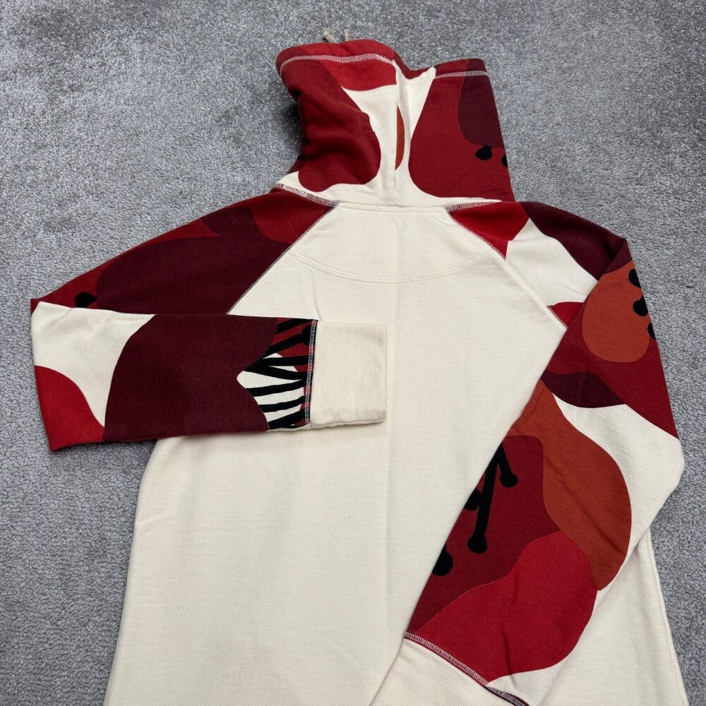 Burton Lima Tunic Funnel Neck Pullover Sweatshirt Womens Small Beige Red Floral - Picture 13 of 15